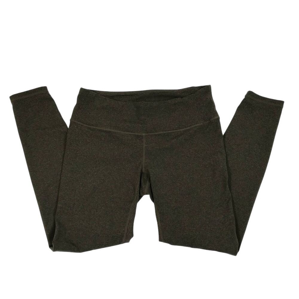 PRANA Tight Knit Leggings Sz L Green Cozy Outdoor Travel Athletic Hiking Yoga - Picture 4 of 10